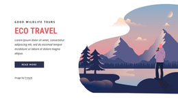 Multipurpose One Page Template For Eco Travel Company
