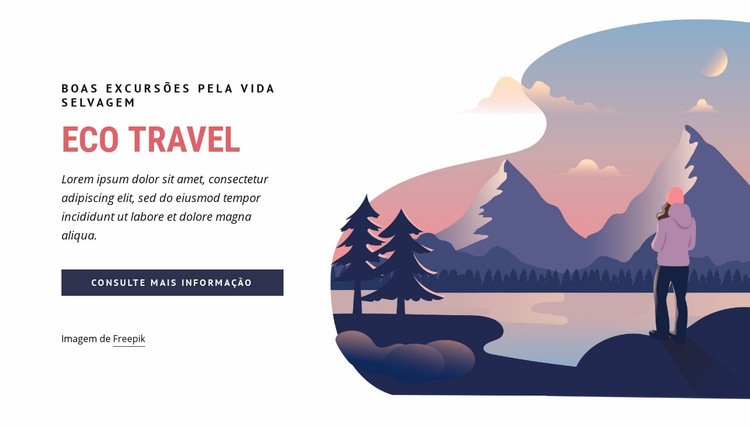 Eco Travel Company Construtor de sites HTML