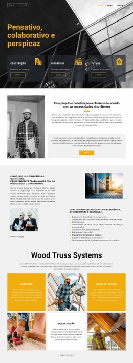 Pensativo, Colaborativo E Perspicaz - Belo Design De Site