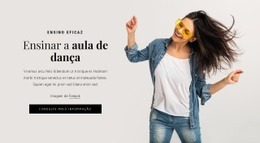 Dando Aula De Dança - Maquete De Site Gratuita