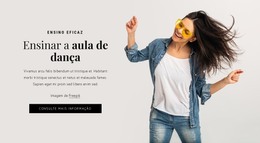 Página Da Web Para Dando Aula De Dança