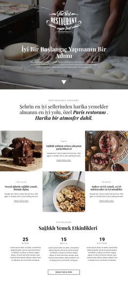 Sağlıklı Yemek Restoranı - Duyarlı HTML5 Şablonu