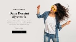 Dans Dersi Vermek - Ücretsiz Web Sitesi Maketi