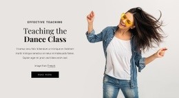 Multipurpose Web Page Design For Teaching The Dance Class