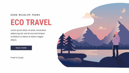 Exclusive Web Page Design For Eco Travel Company