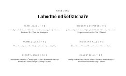 Naše Chutné Jídlo - Nejlepší HTML Šablona