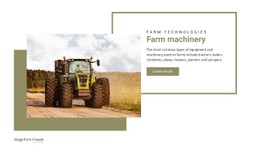 Organic Food Farming Landing Page Template