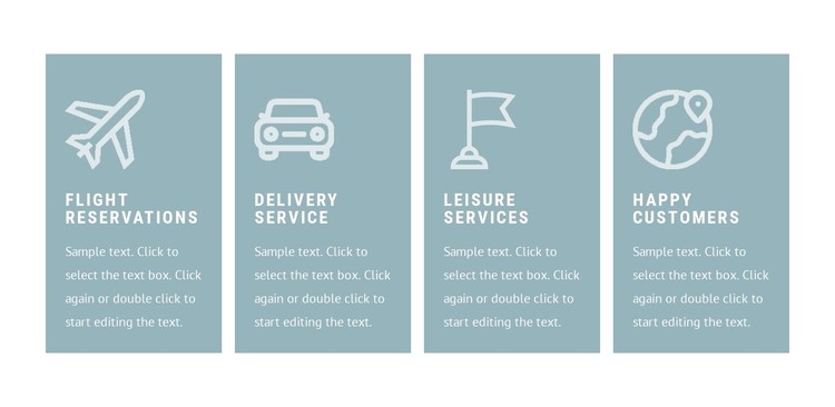 List of services CSS Template