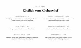 Unser Leckeres Essen – Inspiration Für Einseitenvorlagen