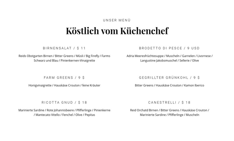 Unser leckeres Essen WordPress-Theme