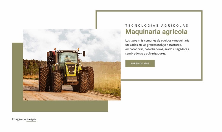 Agricultura de alimentos orgánicos Diseño de páginas web
