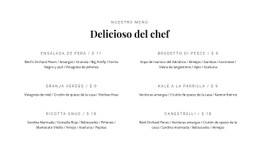 Nuestra Deliciosa Comida Plantilla Gratuita