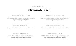 Nuestra Deliciosa Comida - Mejor Plantilla HTML