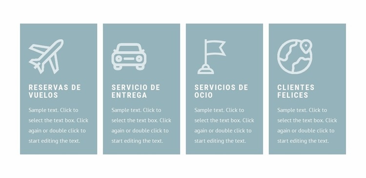 Lista de servicios Plantilla HTML5