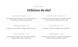 Notre Délicieuse Cuisine - Inspiration Pour La Conception De Sites Web