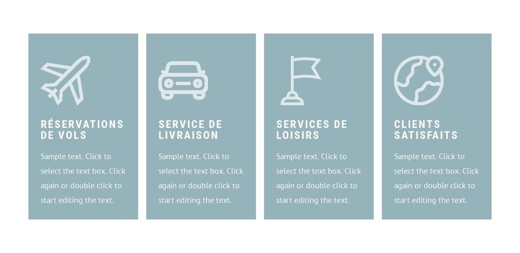 Liste des prestations Conception de site Web