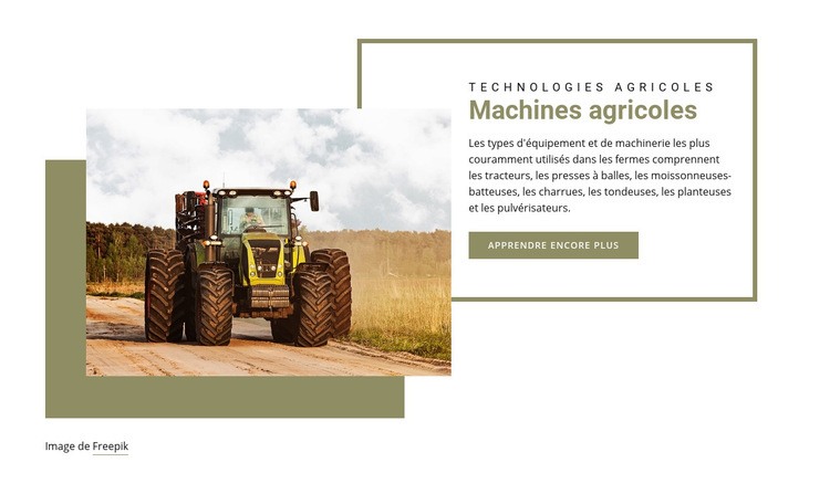 Agriculture biologique Modèles de constructeur de sites Web