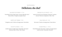 Notre Délicieuse Cuisine Modèle Gratuit