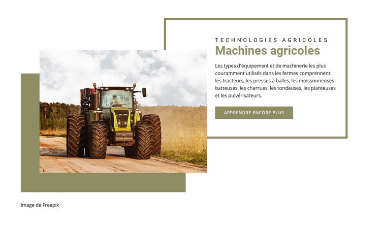 Agriculture biologique Modèle HTML5