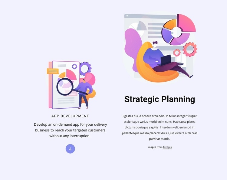 Planning strategy Homepage Design