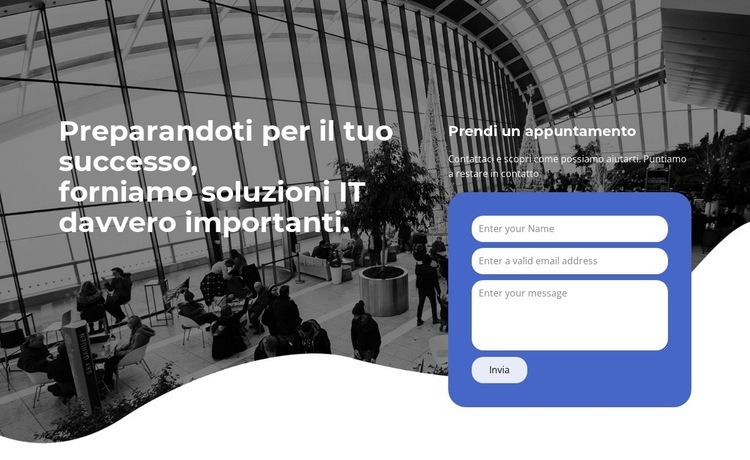 Aiuto e consigli Modelli di Website Builder