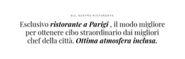 A Proposito Di Attività Di Ristorazione - Modello HTML5 Professionale