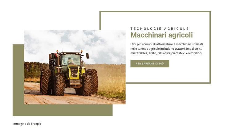 Agricoltura biologica Modello HTML5