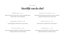 Ons Heerlijke Eten Gratis Sjabloon