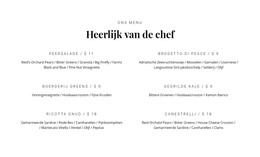 Ons Heerlijke Eten - Beste HTML-Sjabloon