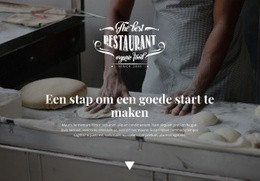 Siteontwerp Voor Opening Van Een Nieuwe Bakkerij