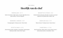Ons Heerlijke Eten - Inspiratie Voor Website-Ontwerp