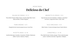 Nossa Comida Deliciosa - Melhor Modelo HTML