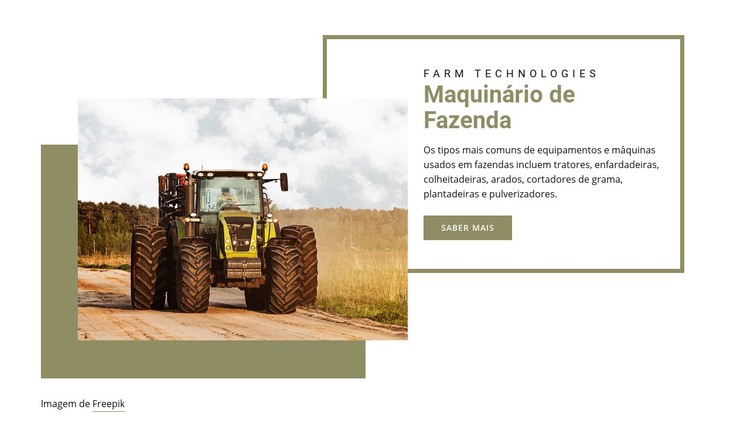 Agricultura de alimentos orgânicos Modelo de uma página