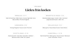 Vår Läckra Mat - Skapa Vackra Mallar