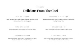 Our Delicious Food - Create Beautiful Templates