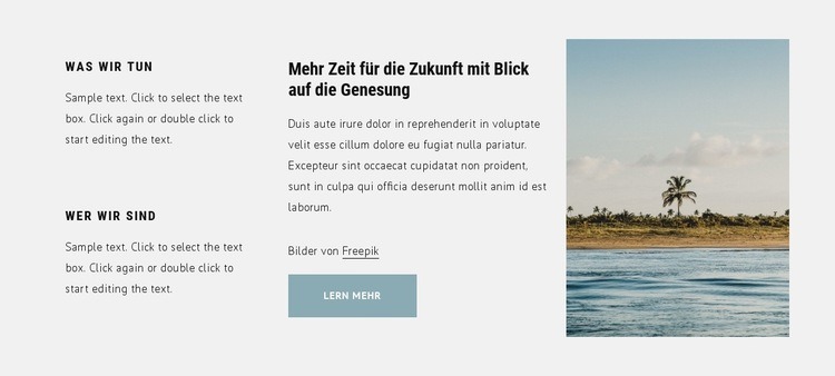 Beste Urlaubsziele Website design