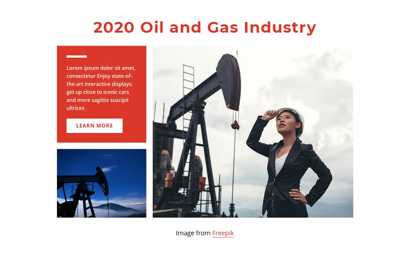 Gas industrial technology Elementor Template Alternative