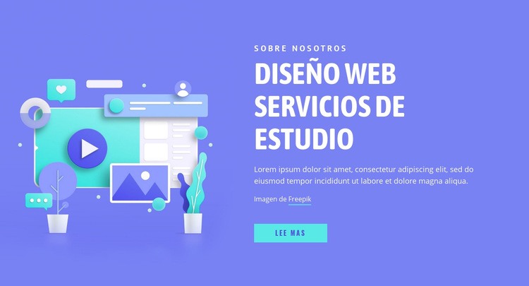 Damos vida a los diseños Plantillas de creación de sitios web