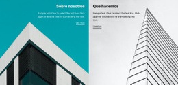 Diseño De Sitio Web Para Acerca De La Empresa Constructora
