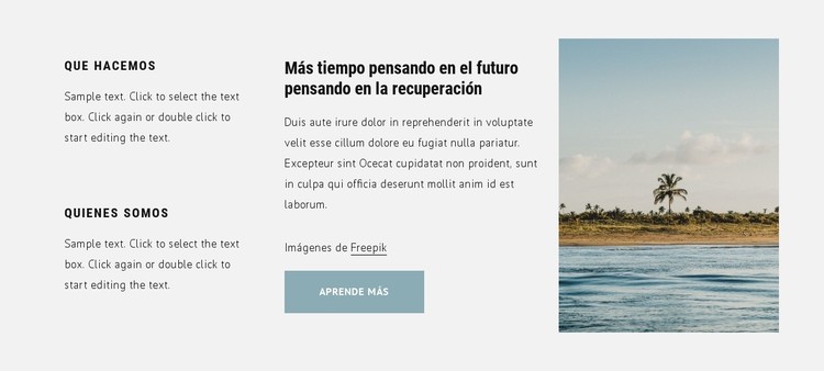 Los mejores destinos de vacaciones Plantilla CSS