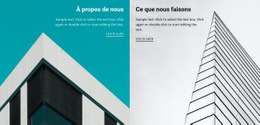 Conception De Site Web Pour À Propos De L'Entreprise De Construction