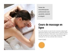 Cours De Massage En Ligne - HTML Template Builder