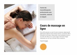 Cours De Massage En Ligne - Modèle De Maquette De Site Web