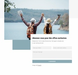 Abonnez-Vous Pour Des Offres Exclusives - Page De Destination Professionnelle Personnalisable