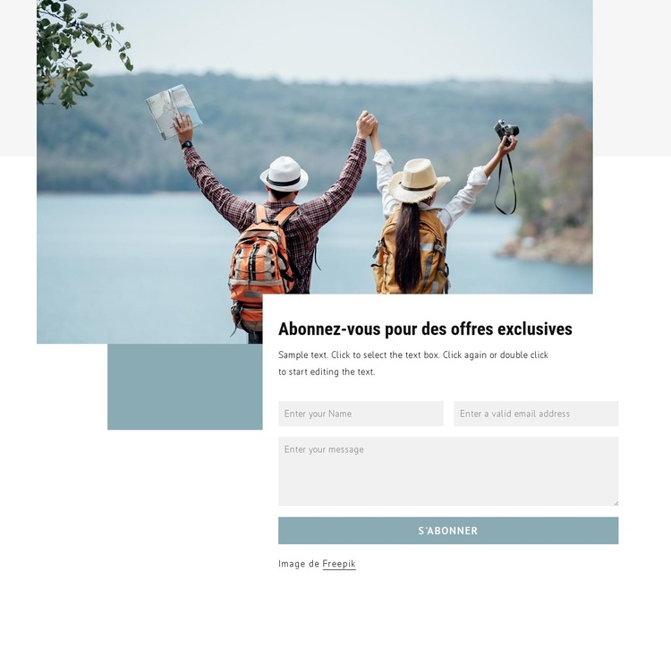 Abonnez-vous pour des offres exclusives Thème WordPress