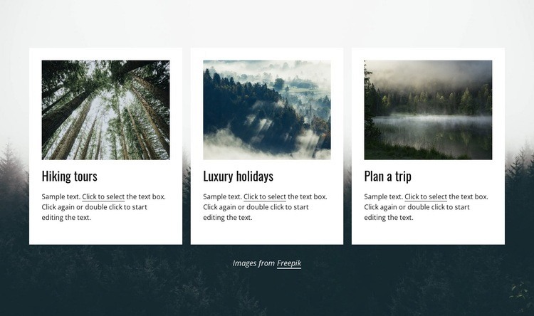 Every traveler is unique Homepage Design