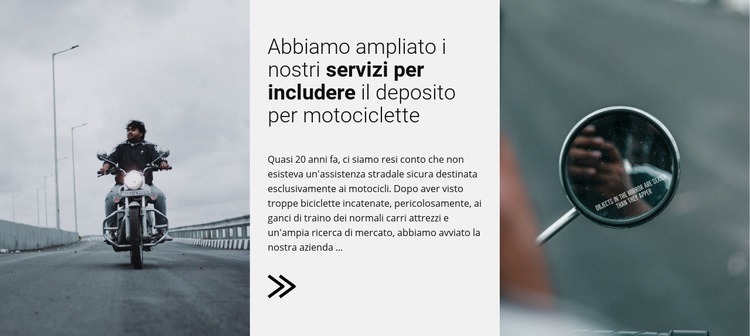 Servizi di motociclette Costruttore di siti web HTML