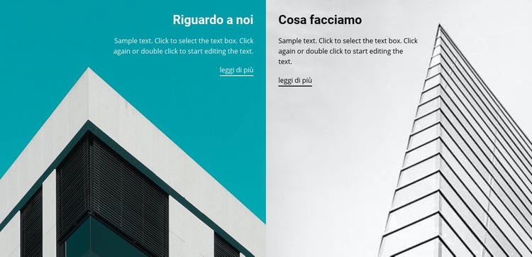 A proposito di società di costruzioni Mockup del sito web