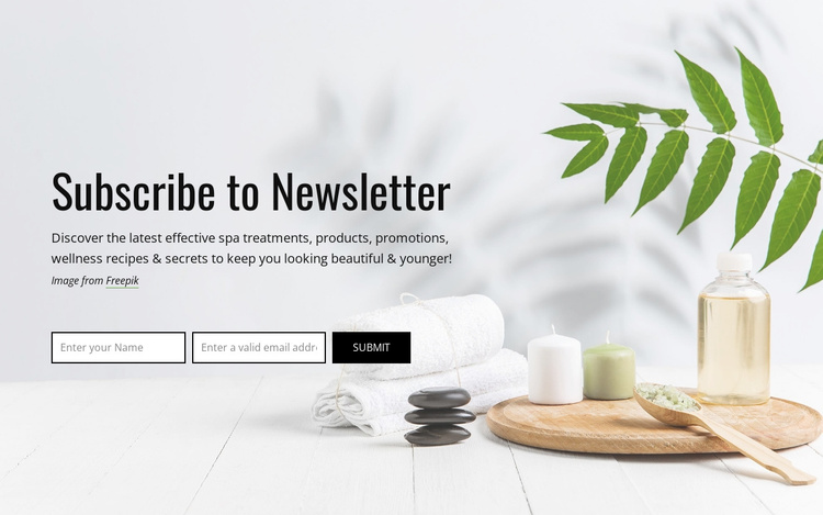 Subscribe to newsletter Joomla Template