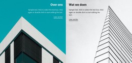 Over Bouwbedrijf - Build HTML Website